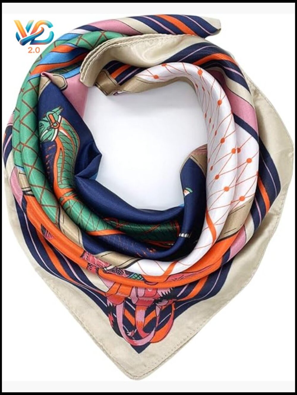 Large Square Satin Scarf Super Soft Silky Fashion Accessory Versatile Wrap